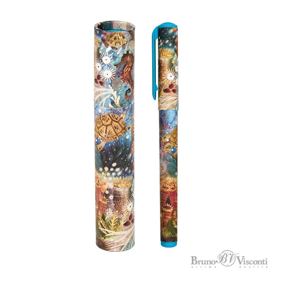 Lodīšu pildspalva futlārī Bruno Visconti DreamWrite Fauna 0.7mm, zila, asorti