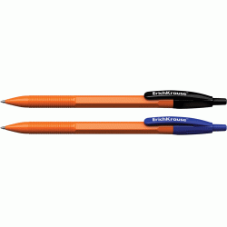***Lodīšu pildspalva Erich Krause R-301 Orange Matic, 0,7mm, zila