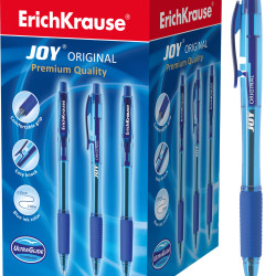 *Lodīšu pildspalva Erich Krause JOY, 0,7mm, zila