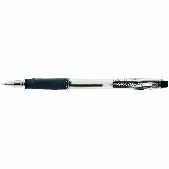 *Lodīšu pildspalva GRAND GR-5750, 0,7mm, automātiska, melna