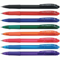 Ручка Pentel BX417-F, Orange, с видимым запасом чернил