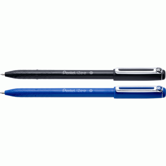 Lodīšu pildspalva Pentel Izee CAP, 0.7 mm, melna