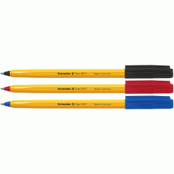*Lodīšu pildspalva Schneider 505F, 0,7mm, melna