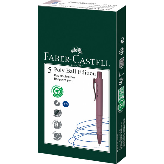 Pastapliiats Faber-Castell Poly Ball Urban Bordeaux