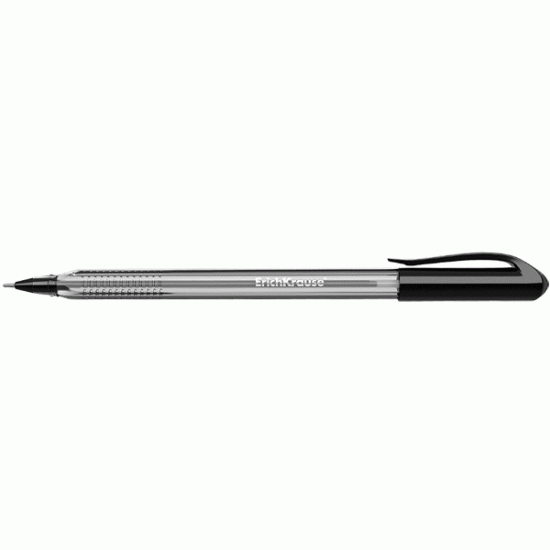 *Lodīšu pildspalva Erich Krause Ultraglide U108, 1.0mm, melna