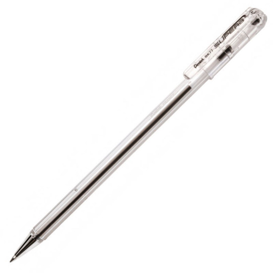 Lodīšu pildspalva Pentel SUPERB BK-77, 0,7mm, melna