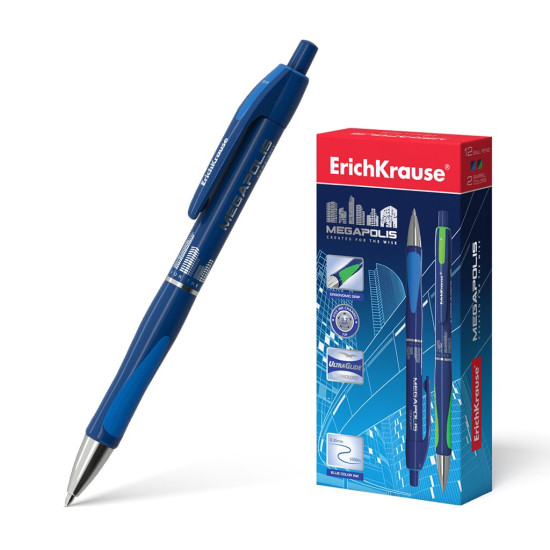 *Lodīšu pildsplava Erich Krause Megapolis Concept, automatiksā, 0.7mm, zila