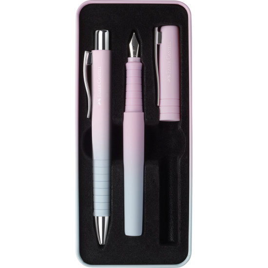 Pastapliiatsi komplekt Faber-Castell Poly Ball Blushing Sky FP+BP