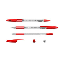 *Lodīšu pildspalva R-301 Grip, sarkana
