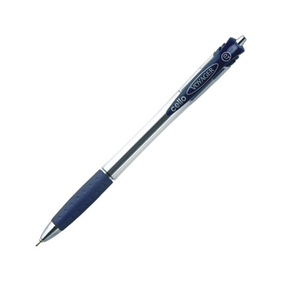 Lodīšu pildspalva Cello Voyager, 0.7mm, zila