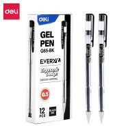 Gēla pildspalva Deli Every, 0.5mm, melna