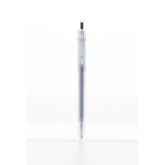 Gēla pildspalva Deli Delight 0,5mm, automātiska, tumši zila