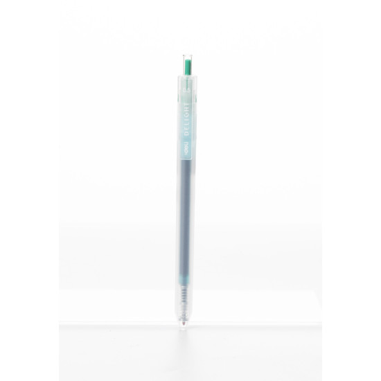 Gēla pildspalva Deli Delight 0,5mm, automātiska, gaiši zaļa