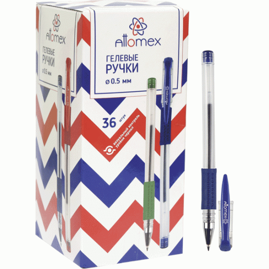 Гелевая ручка Attomex 5051306, Blue, Заправляемая
