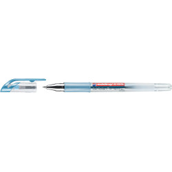 Гелевая ручка Edding 2185, Metallic Blue, Эффект на темной бумаге