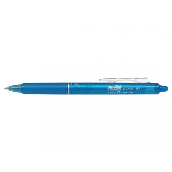 Gēla pildspalva Pilot Frixion Clicker 0.7mm, automātiska, izdzēšama, gaiši zila