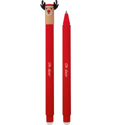 Gēla pildspalva EberhardFaber Erase it! Briedis, 0.7mm, izdzēšama, zila