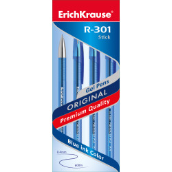 *Gēla pildspalva ERICH KRAUSE R-301 GEL, 0,5mm, zila
