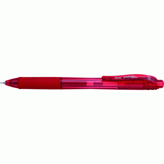 Gēla pildspalva Pentel ENERGEL-X BLN105, 0,5mm, sarkana