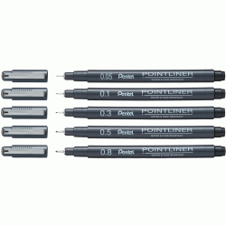 Механический карандаш Pentel S20P-0,8, Black, Низкий центр тяжести