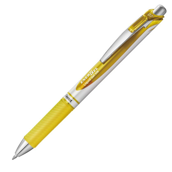 Gēla pildspalva Pentel Energel BL77 0.7mm, dzeltena