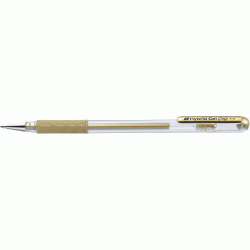 Gēla pildspalva Pentel Hybrid K118, 0,8mm, zelta
