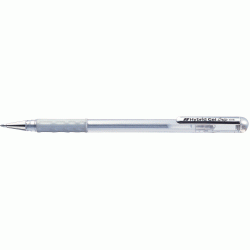 Gēla pildspalva Pentel Hybrid K118, 0,8mm, sudraba