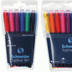 *Komplekts Schneider TOPLINER 967, 0,4mm, 4 krāsas