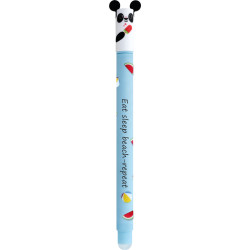 Gēla pildspalva EberhardFaber Erase it! Summer panda, 0.7mm, izdzēšama, zila