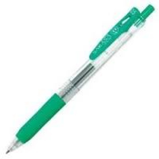 Gēla pildspalva Zebra Sarasa Clip 0.5mm, automātiska, zaļa