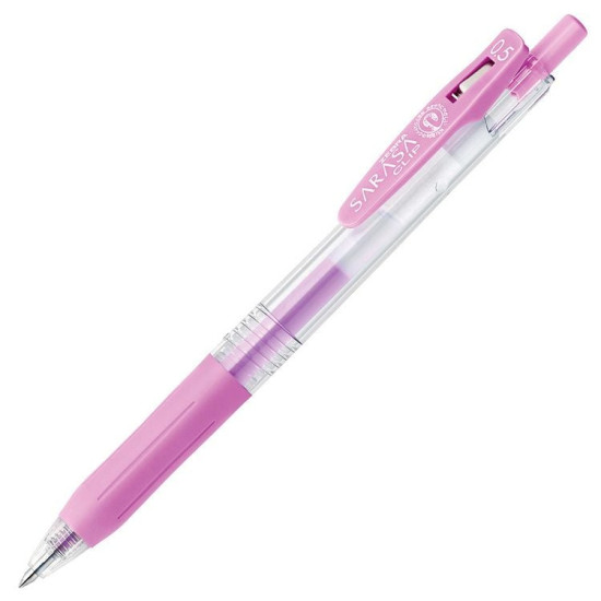 Gēla pildspalva Zebra Sarasa Clip Milk 0.5mm, lillā