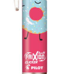 Gēla pildspalva Pilot Frixion Clicker Fancy Coral pink 0.7mm, izdzēšama, automātiska, zila
