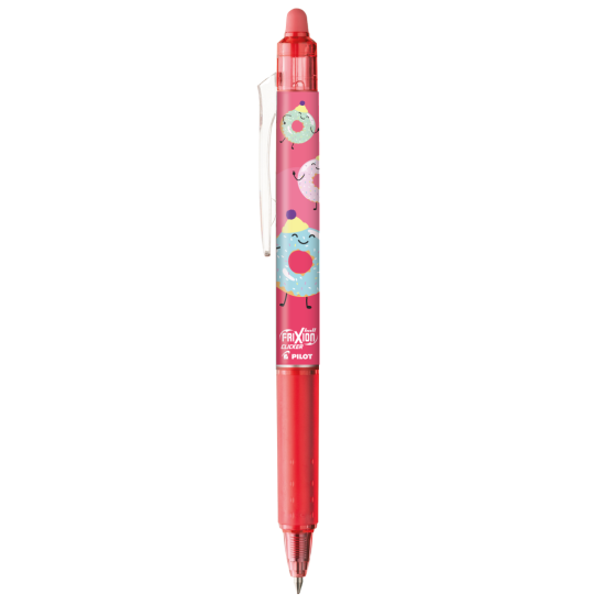Gēla pildspalva Pilot Frixion Clicker Fancy Coral pink 0.7mm, izdzēšama, automātiska, zila