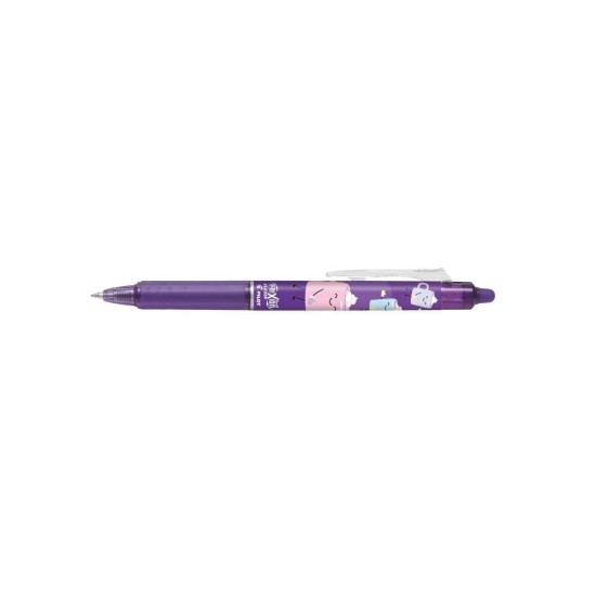 Gēla pildspalva Pilot Frixion Clicker Fancy Violet 0.7mm, izdzēšama, automātiska, zila