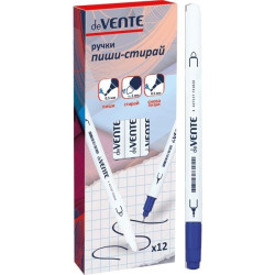 *Flomāstertipa pildspalva deVente divpusēja, 0,5mm un 3mm, izdzēšama, zila