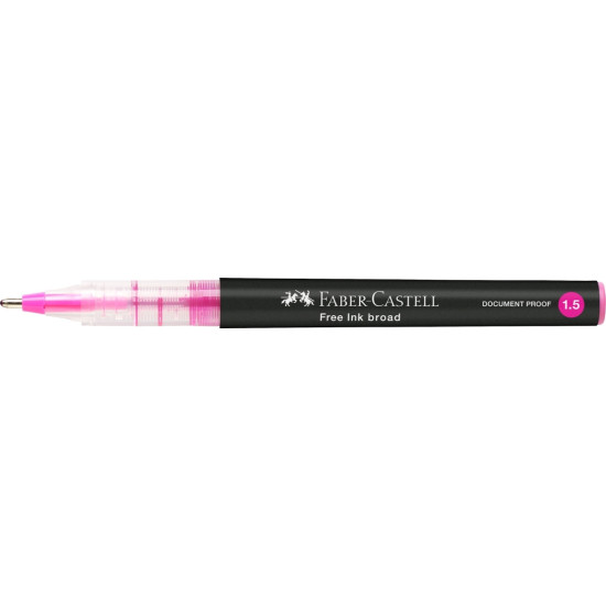 Tintes pildspalva Faber-Castell B, 1.5mm, arhīvdroša, rozā