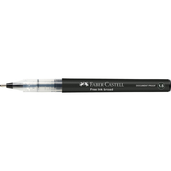 Tintes pildspalva Faber-Castell B,1.5mm, arhīvdroša, melna