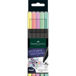 Ручки Faber-Castell Grip Finepen, Pastel, Подходит для левшей