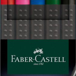 Flomāstertipa pildspalvu komplekts Faber-Castell FinePen 0.4mm, 5 krāsas
