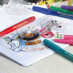 *Tintes pildspalva Faber-Castell Broadpen 1554, 0.8mm, sarkana