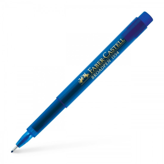 Tintes pildspalva Faber-Castell Broadpen Document, 0.8mm, zila