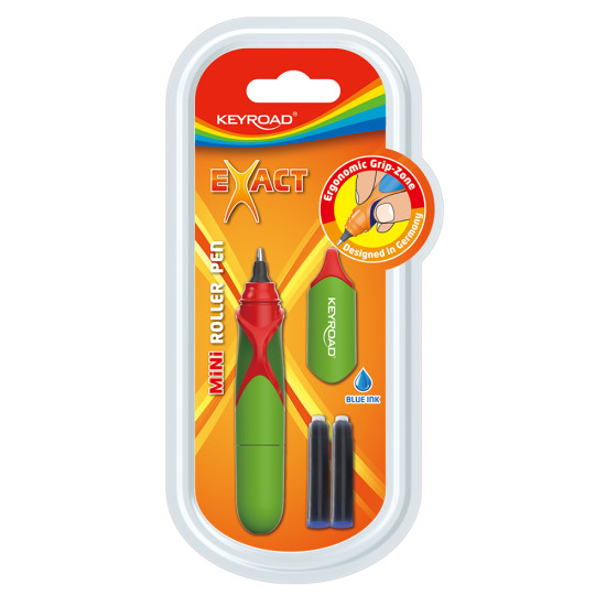 Rolleris Keyroad Luxury Mini 0.7mm, 2 tintes kapsulas komplektā, zils