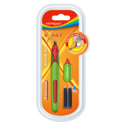 Rolleris Keyroad Exact 0.7mm, 2 tintes kapsulas komplektā, plastmasas iepakojumā, zils