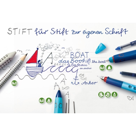 Tintes pildspalva Faber-Castell Scribolino, zils korpuss