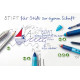 Tintes pildspalva Faber-Castell Scribolino, piemērota kreiļiem, zils korpuss