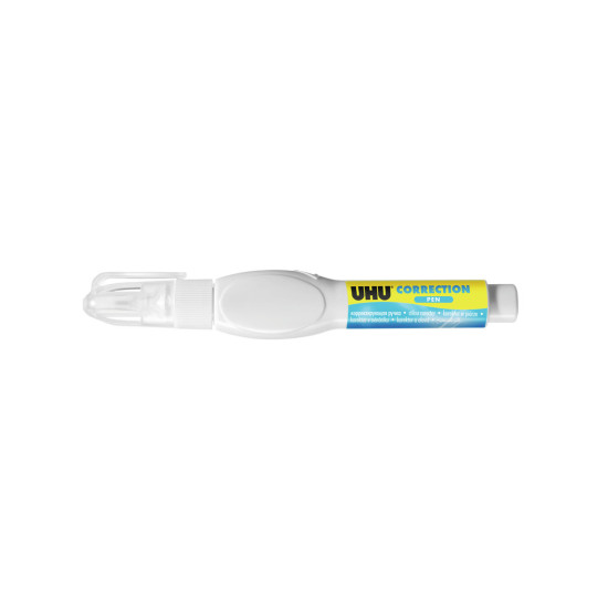 Корректор-ручка UHU Металлический наконечник Быстросохнущий, White, 8ml