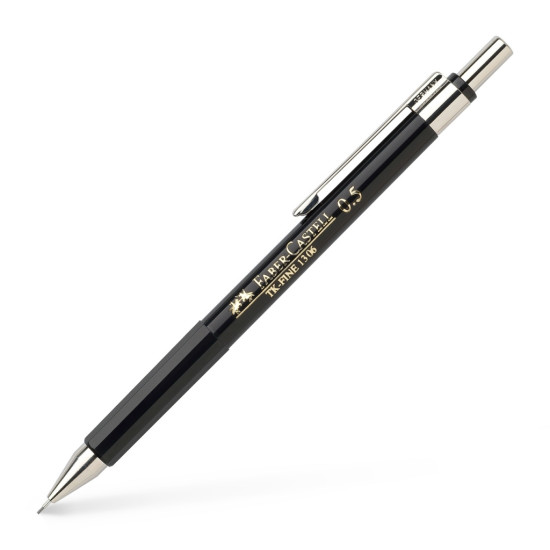 Механический карандаш Faber-Castell TK-Fine 1306, Black, Жесткая Направляющая Грифеля