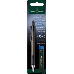 Механический карандаш Faber-Castell Grip-Matic, Black, Автоматическая подача грифеля