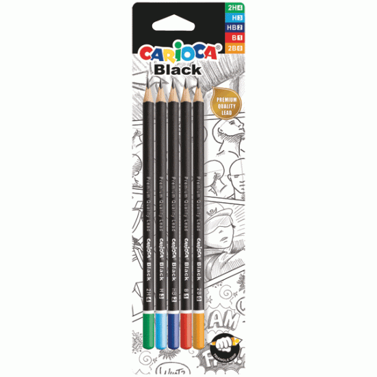 *Mehānisko zīmuļu komplekts CARIOCA BLACK (2B-2H)