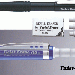 Mehāniskais zīmulis Pentel TWIST-ERASE(0.7) sarkans